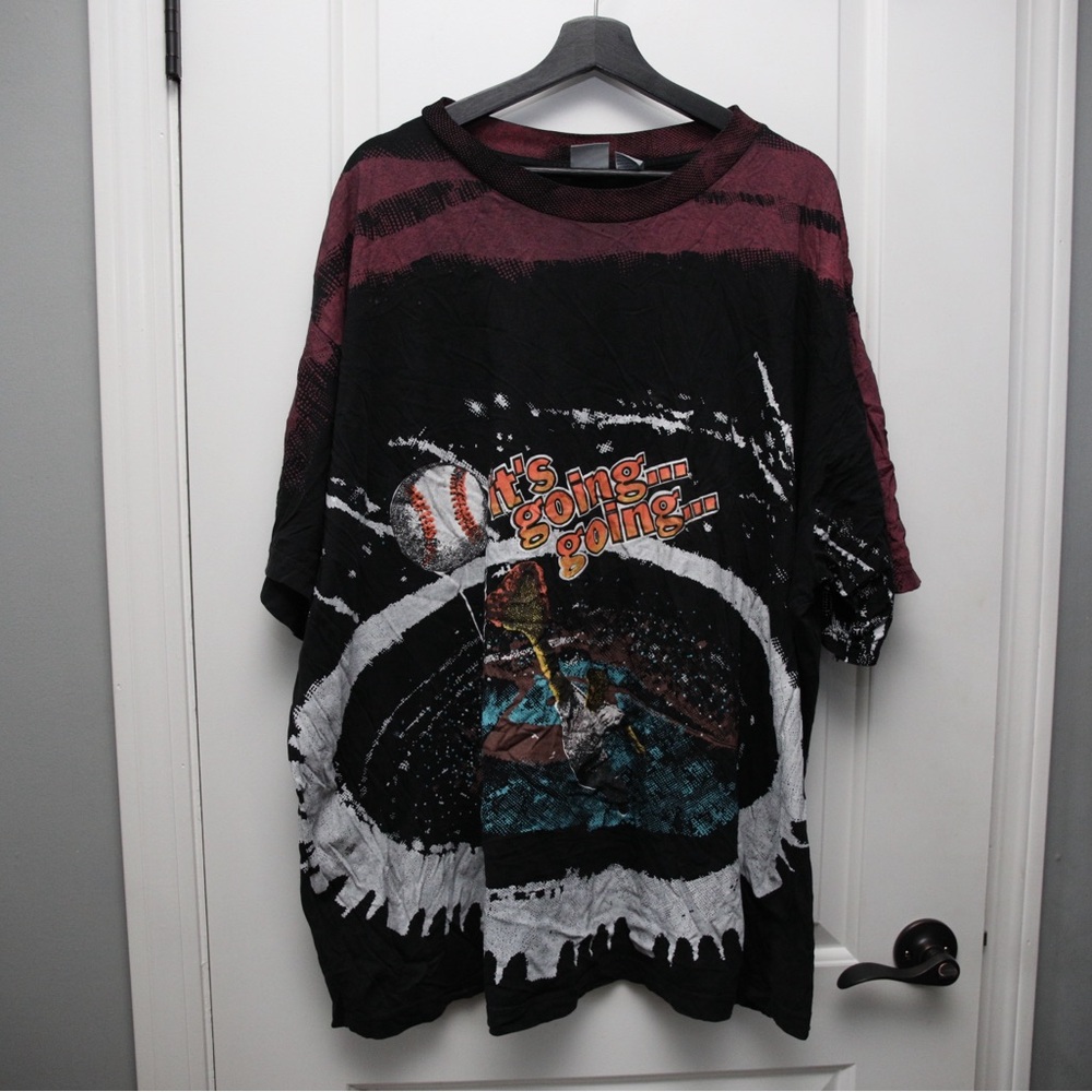 Vintage AOP Going Going Gone Baseball Shirt